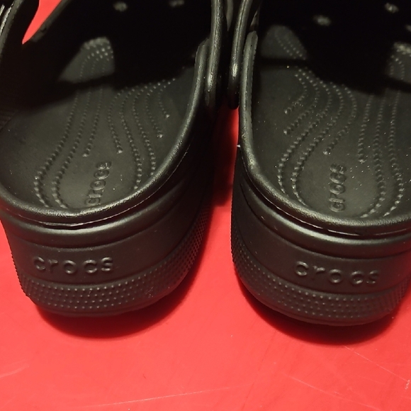 Mary Jane CROCS Black Slip-on with Fun Charms..Perfect Condition..Wore Once.. - Picture 3 of 4